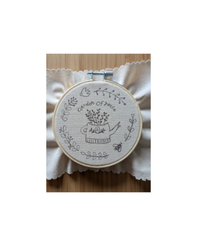 Kit de broderie Jardin de paix