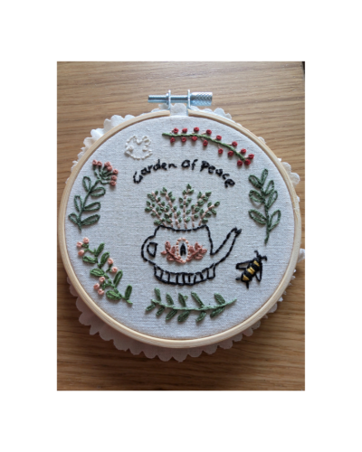Kit de broderie Jardin de paix