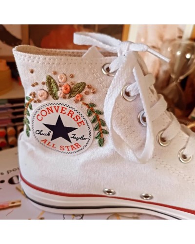 Baskets en toile type Converse personnalisées